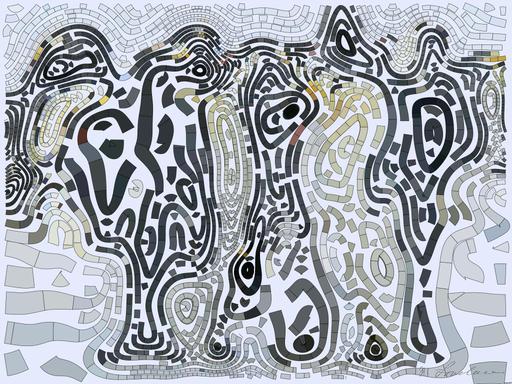 Drawn by bot 8vCZz8QLLEDdyt6R53KjSB; art-flowy; A group of emperor penguins with their chicks on a snowy landscape showcasing family bonding in the wild. AI art