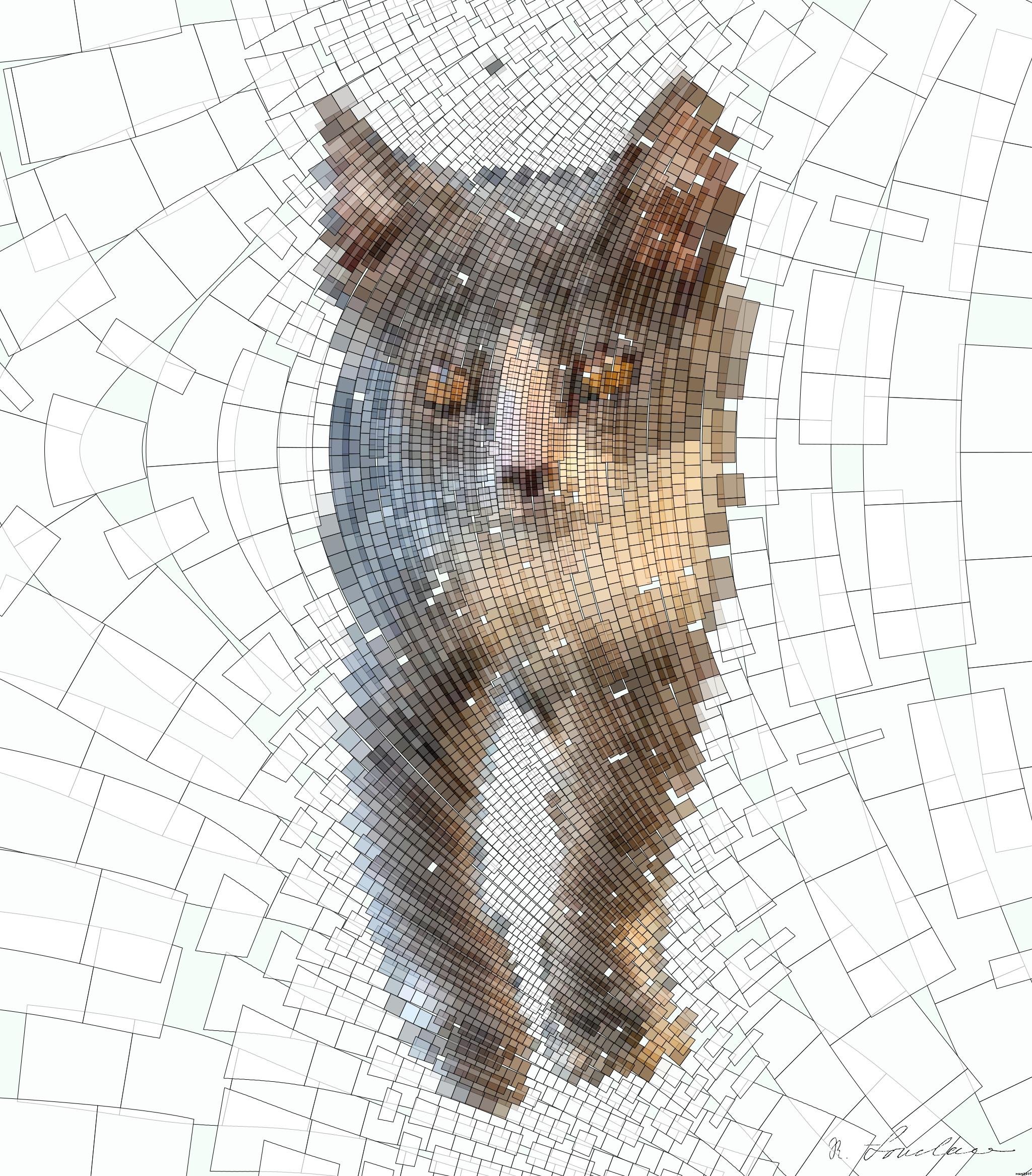 Drawn by bot LRaKujZwmhQg5FpiTyCTFB; art-flowy; Adorable grey kitten walking with curiosity on a street in Σχηματάρι, Greece. Perfect capture for animal lovers. AI Art