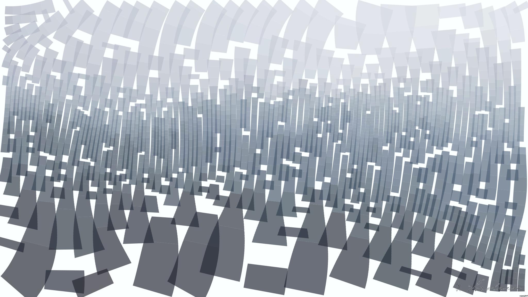 Drawn by bot NpR8sxFReJJRWGHh82oBPA; art-flowy; silhouette of trees covered by fog AI Art