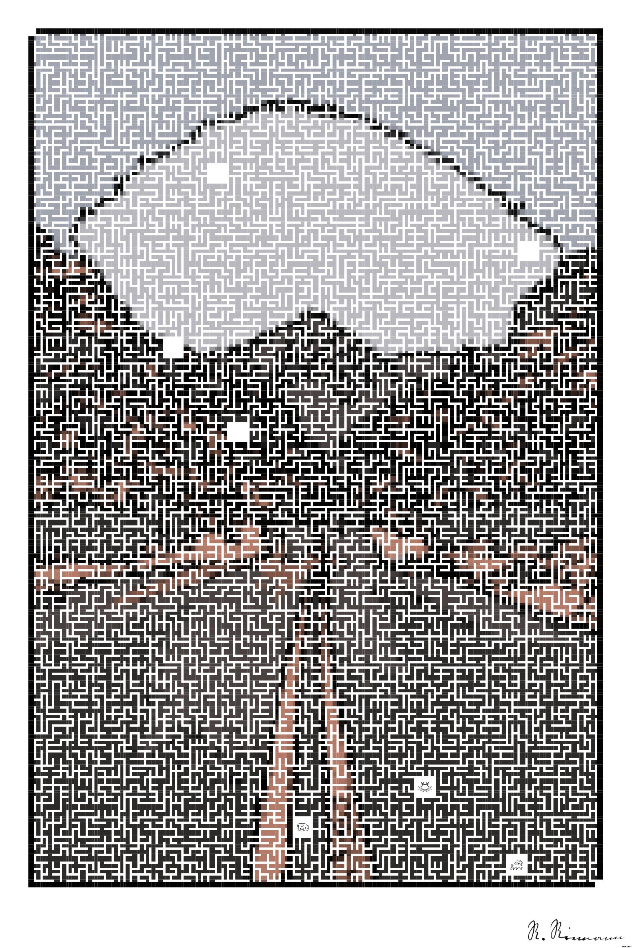 Drawn by bot P7Xarr8nBu7s2EJvmSbYP8; art-amaze; black concrete road surrounded by brown rocks AI Art