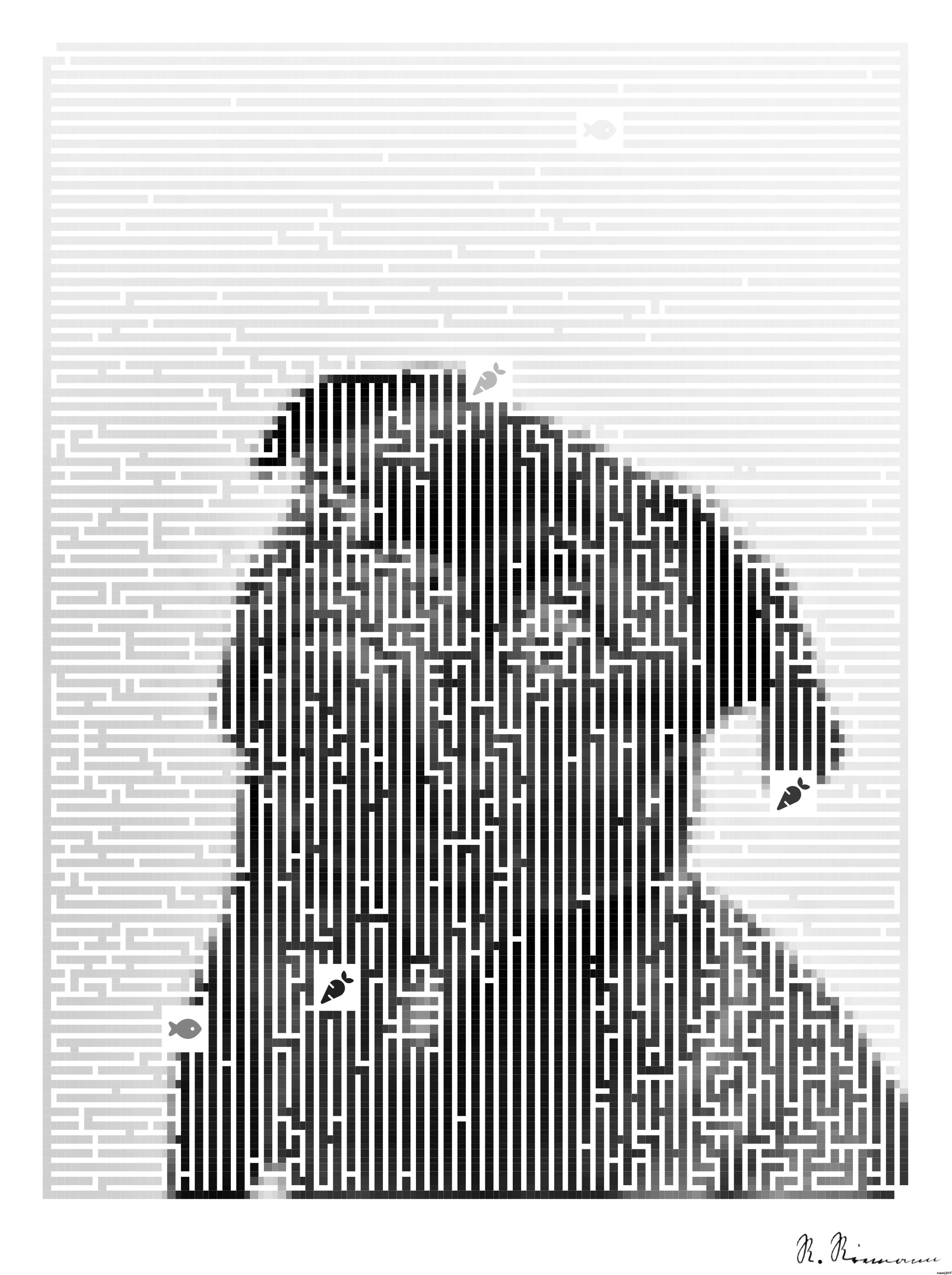 Drawn by bot 2fxkKR44tWARePXnUusiHB; art-amaze; Captivating portrait of a black pug gazing curiously, captured in monochrome. AI Art