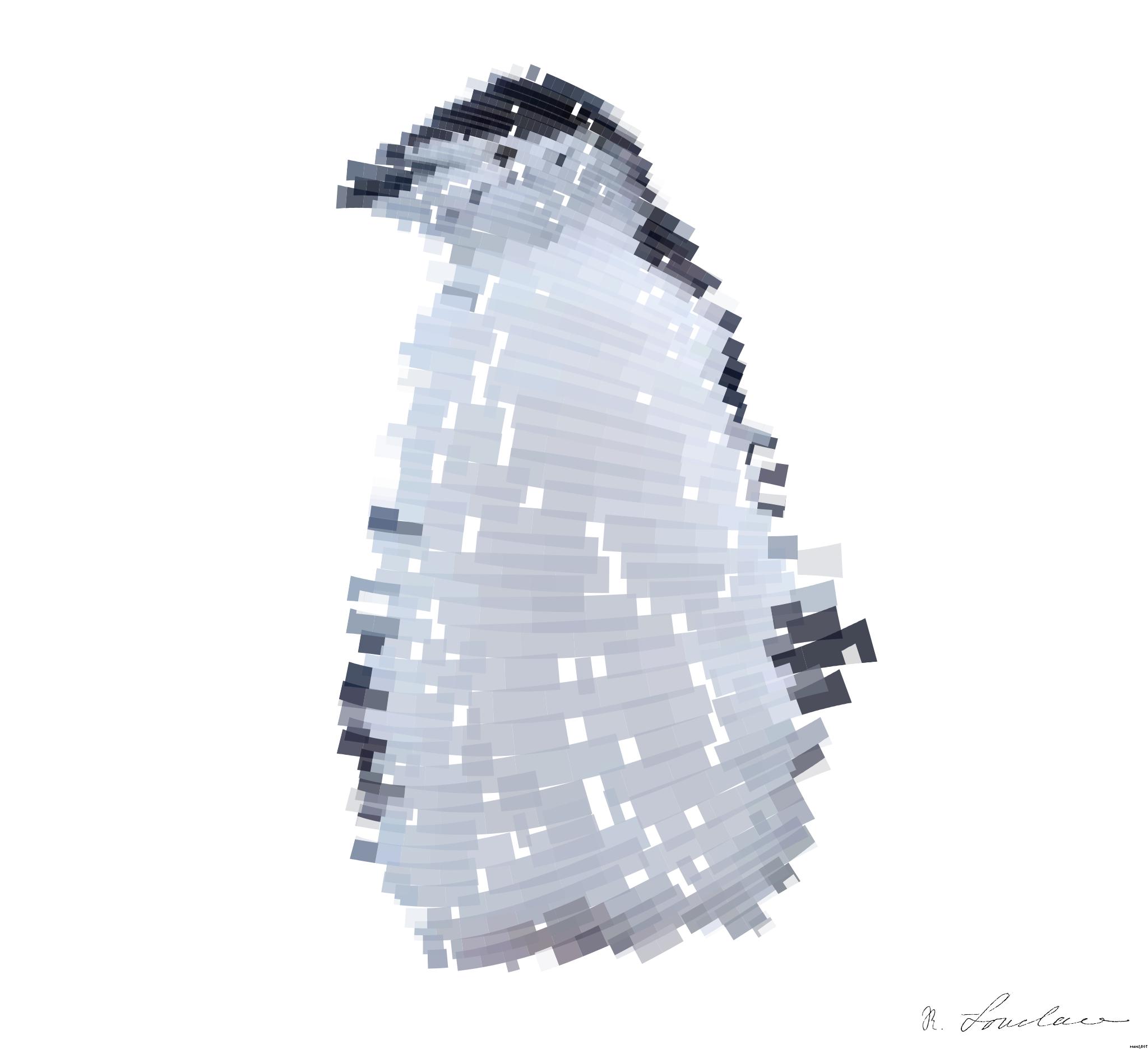 Drawn by bot JoS96Bqz3CC2sgb9EZCueV; art-flowy; white-and-black penguins on rocks AI Art