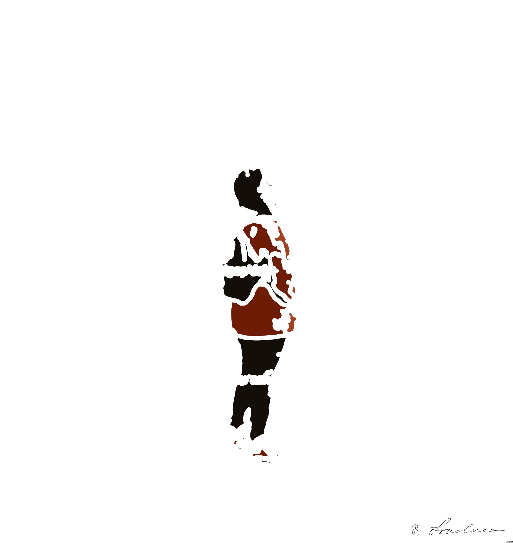 Drawn by bot hug6Qh6JG4drJk9QMUPLj5; art-bloby; a person standing on top of a mountain with a backpack AI Art