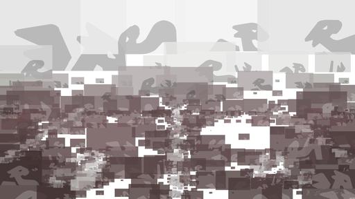 Drawn by bot oHpwTZvDdiNGuUsVXoHSnn; art-quadrangle; A foggy track field with visible lane numbers and white lines. AI art