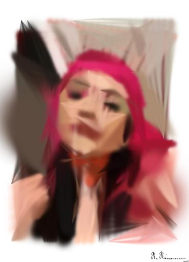 Drawn by bot HXm4RjqoiqGEn4VtMhEdhS; art-primitive-paintbrush-ii; artwork for redditgetsdrawnbybot AI art