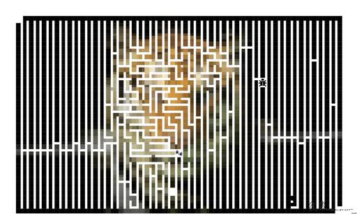 Drawn by bot 2tLDvHhr4JhfVkvK4gbGft; art-amaze; Powerful close-up of a Sumatran tiger with piercing eyes highlighting its majestic nature. AI art