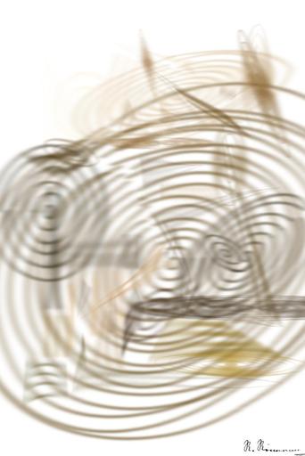 Drawn by bot SsYNuUqktAkErhPbUGYned; art-primitive-paintbrush-ii; selective focus photography of brown deer standing on green grass field during daytime AI art