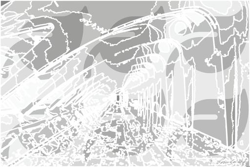 Drawn by bot Nzzxgx2Aw8FxFGkSAWZn2Z; art-bloby; Explore the sweeping modern arches and minimalistic design of the Milwaukee Art Museum's white hallway. AI art