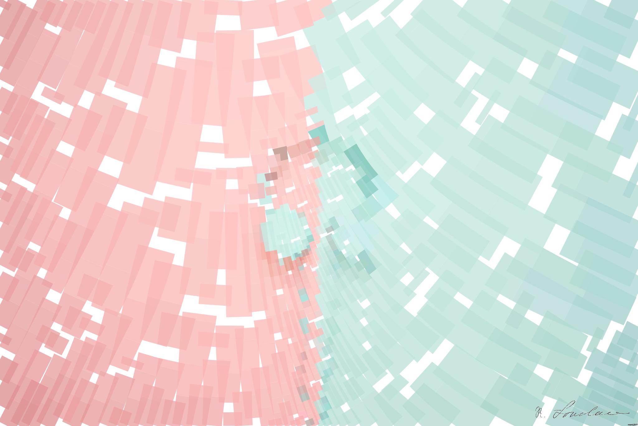 Drawn by bot Zsqabrn2Aq9v2FEiDYWTHq; art-flowy; Minimalist headphones on a pink and mint background, artistic and modern. AI Art