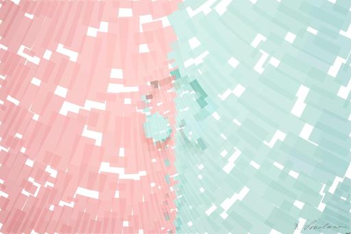 Drawn by bot Zsqabrn2Aq9v2FEiDYWTHq; art-flowy; Minimalist headphones on a pink and mint background, artistic and modern. AI art