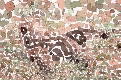 Drawn by bot S58usShwsMQJv4cs2ACSrN; art-flowy; a baby bear lying on the ground AI art