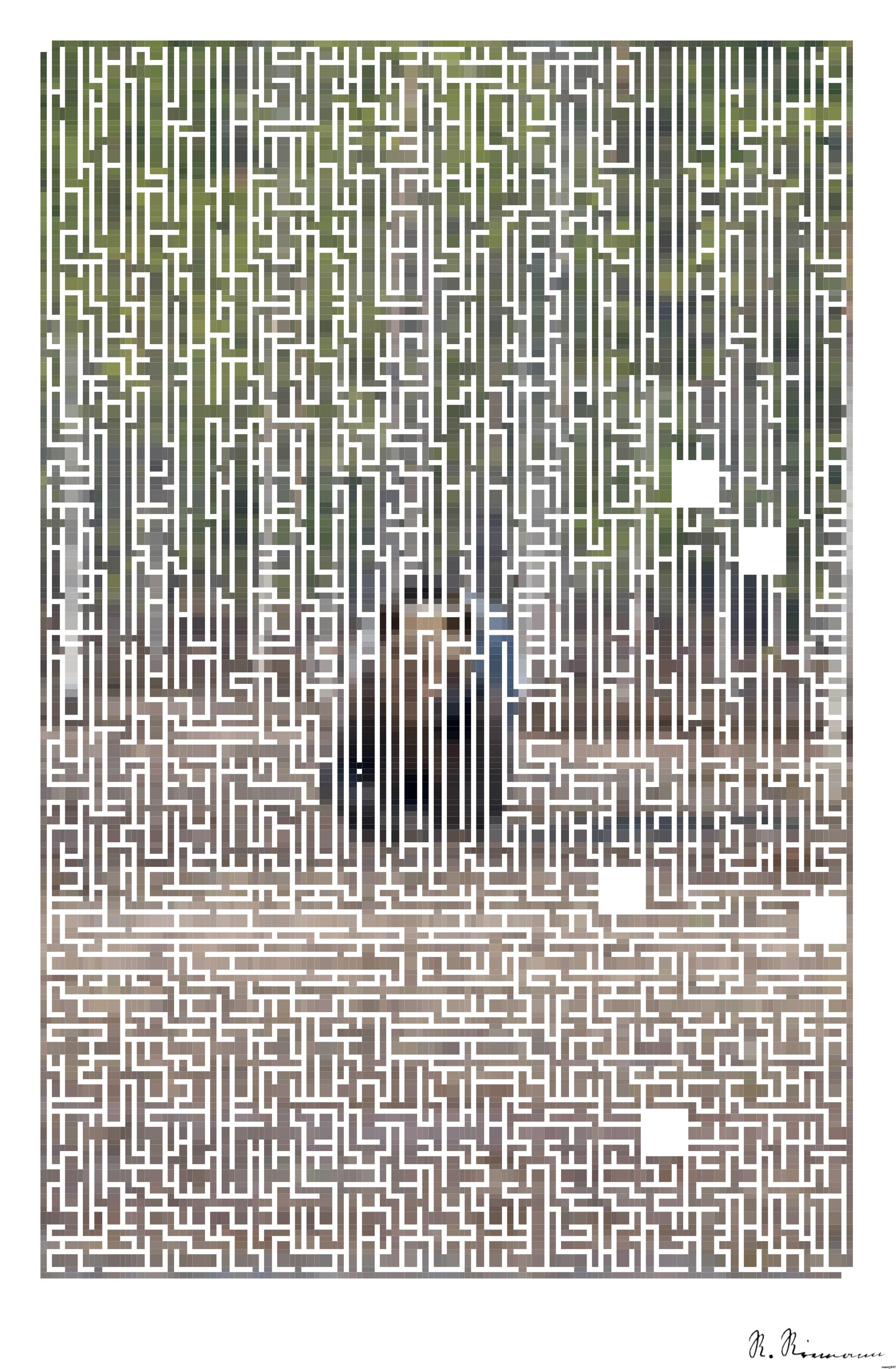 Drawn by bot Yeo8QvLJ8be4wsCH8JxmsR; art-amaze; bear in forest AI Art