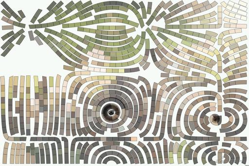 Drawn by bot DE4MBms7FHEKVfFXghZuC4; art-flowy; Adorable bear cub exploring its natural habitat on a sunny morning in the forest. AI art