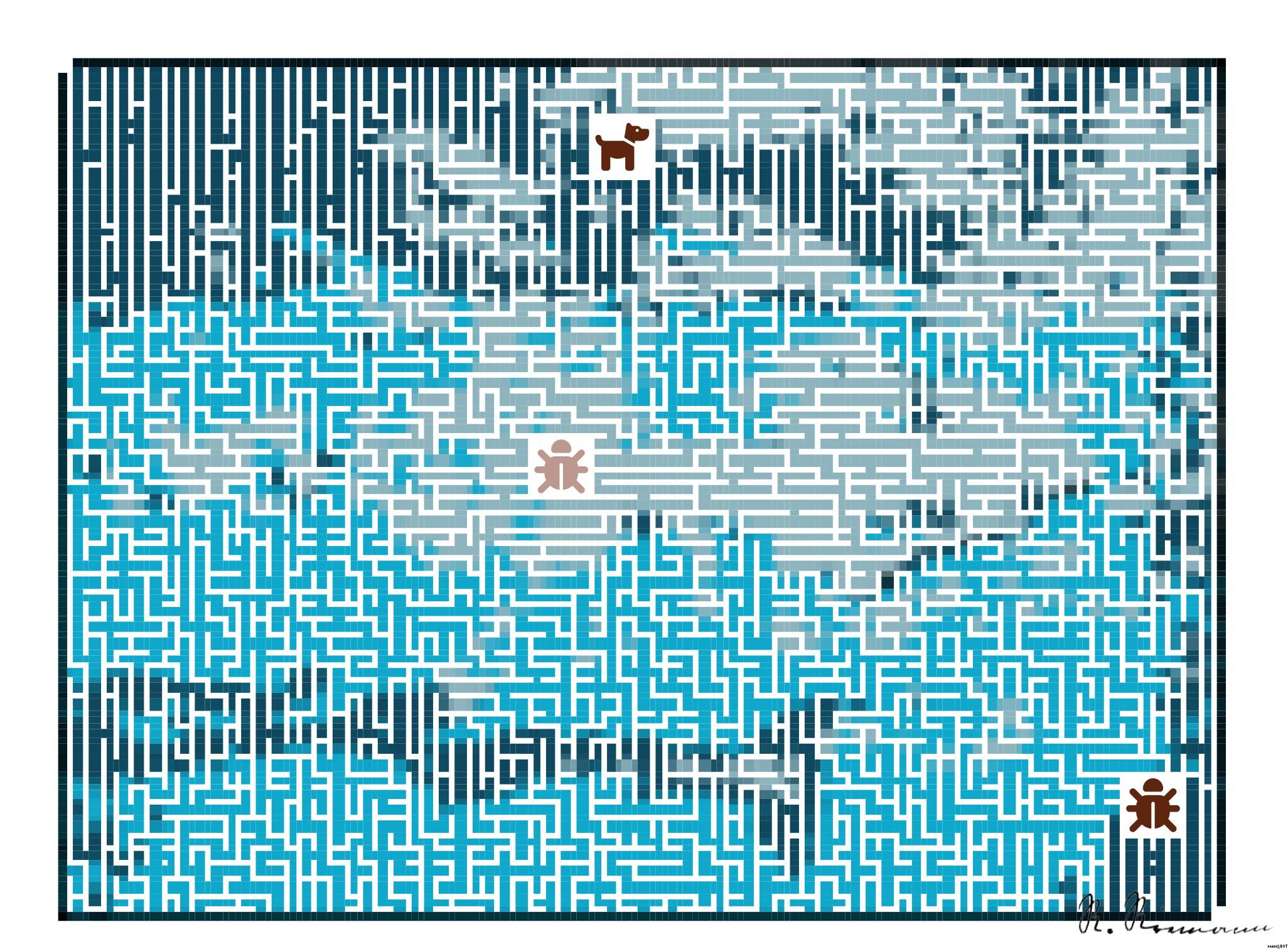 Drawn by bot UgHfYZGNwTjttFUnVCgK9U; art-amaze; Top view of a swimmer wearing a cap, performing a front crawl stroke in a clear blue swimming pool. AI Art