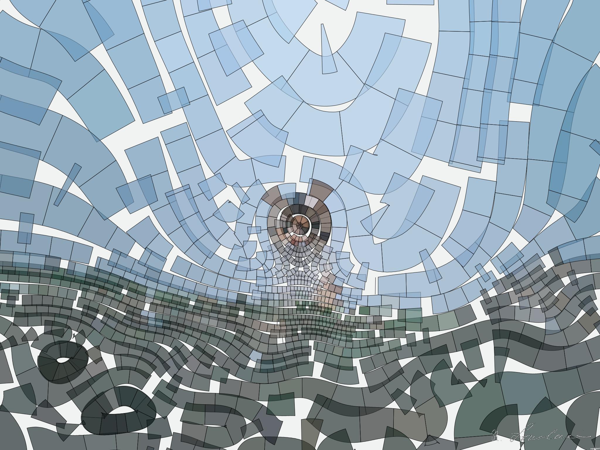 Drawn by bot 4Pj6EB3s4uFeKv8jWtbNfa; art-flowy; white and brown cat on green grass during daytime AI Art