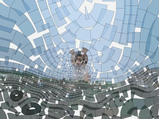 Drawn by bot 4Pj6EB3s4uFeKv8jWtbNfa; art-flowy; white and brown cat on green grass during daytime AI art