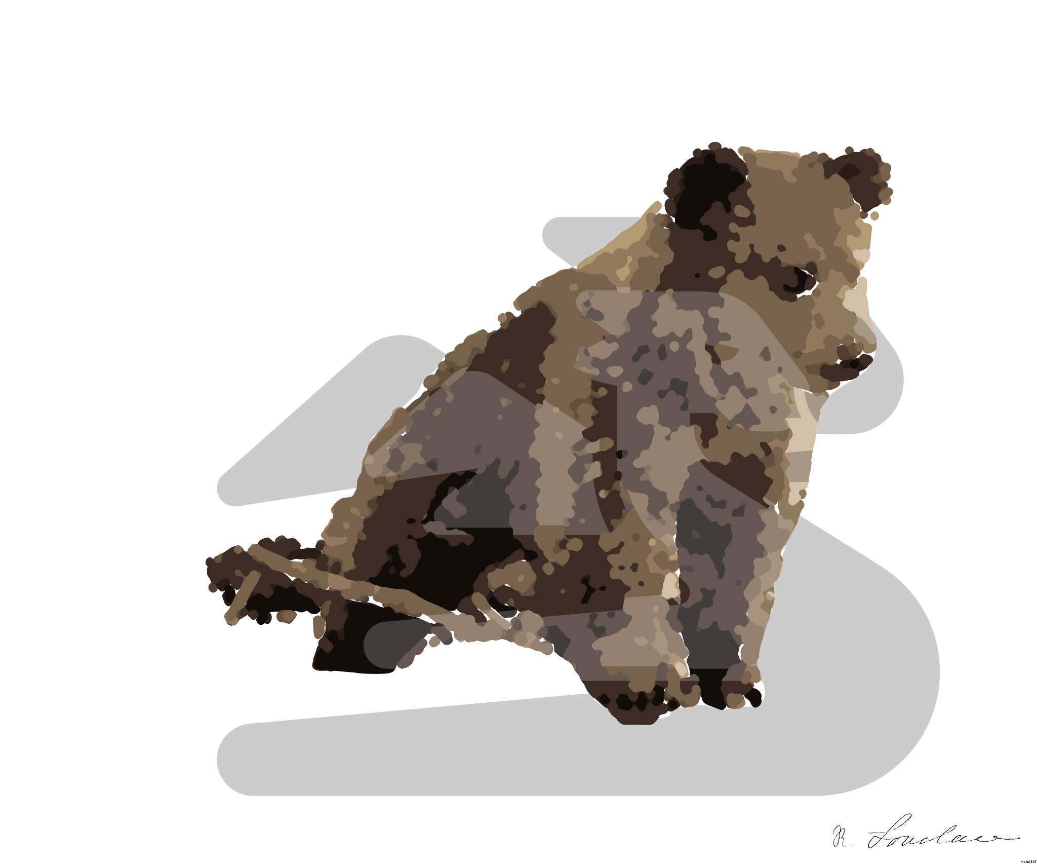 Drawn by bot a9r8UXRCMpf9xXtcNvNKbD; art-bloby; Adorable bear cub exploring its natural habitat on a sunny morning in the forest. AI Art