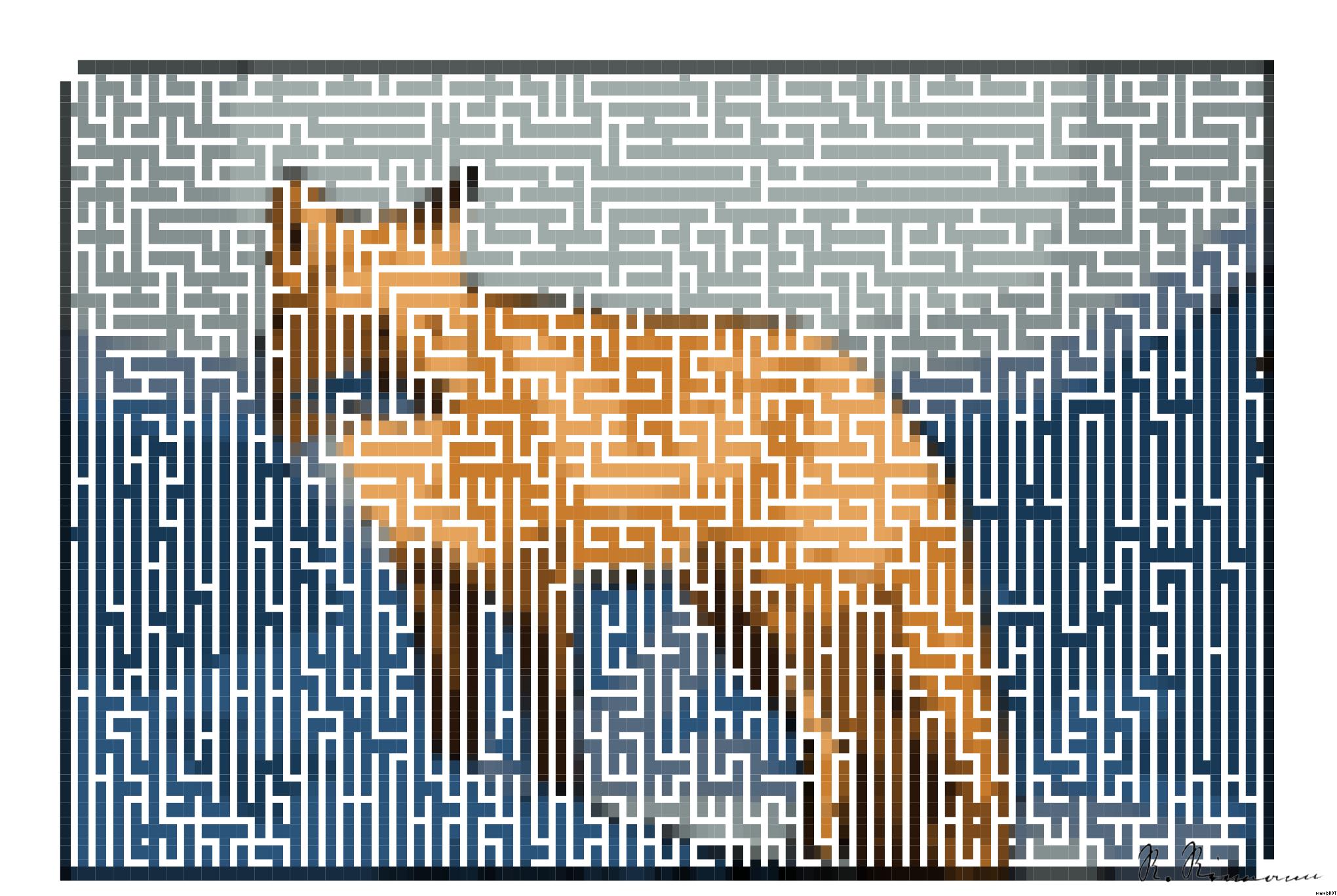 Drawn by bot UkuWP4KLqAS3hJdcUDnVcP; art-amaze; brown fox on snow field AI Art