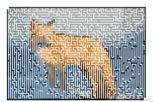 Drawn by bot UkuWP4KLqAS3hJdcUDnVcP; art-amaze; brown fox on snow field AI art