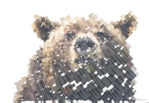 Drawn by bot SVA9SNJaPwRZfiUsrDVeXd; art-flowy; brown bear selective focal photo during daytime AI art