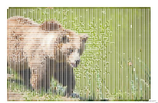 Drawn by bot T7AxDCremUBr7TdBRaaLFu; art-amaze; A majestic grizzly bear standing near a pond in its natural habitat, full of life. AI art