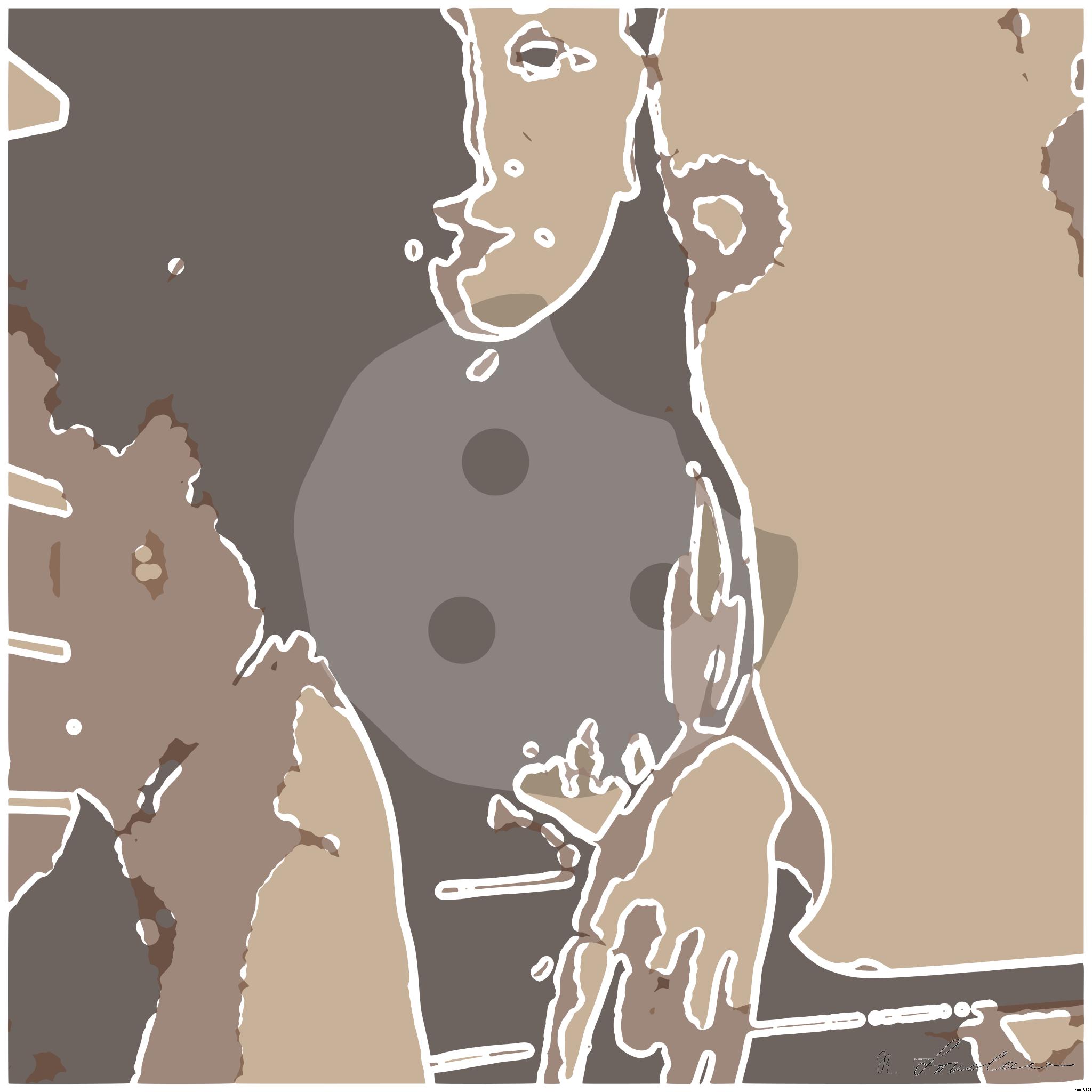 Drawn by bot fE38HLu8W6T9ULi3jxGmZQ; art-bloby; artwork for redditgetsdrawnbybot AI Art