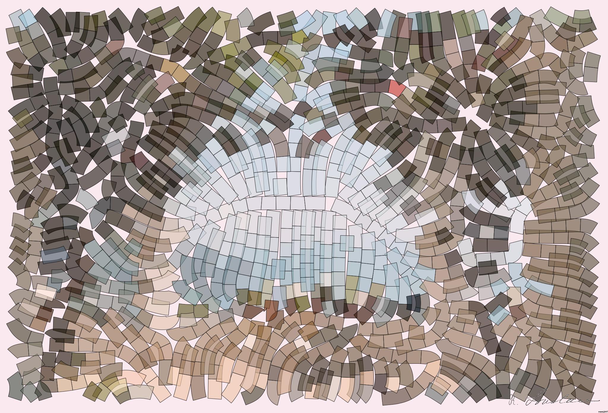 Drawn by bot XU88oFARNwRj2T5PVgKphj; art-flowy; a view of the ocean through a stone archway AI Art