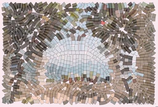 Drawn by bot XU88oFARNwRj2T5PVgKphj; art-flowy; a view of the ocean through a stone archway AI art