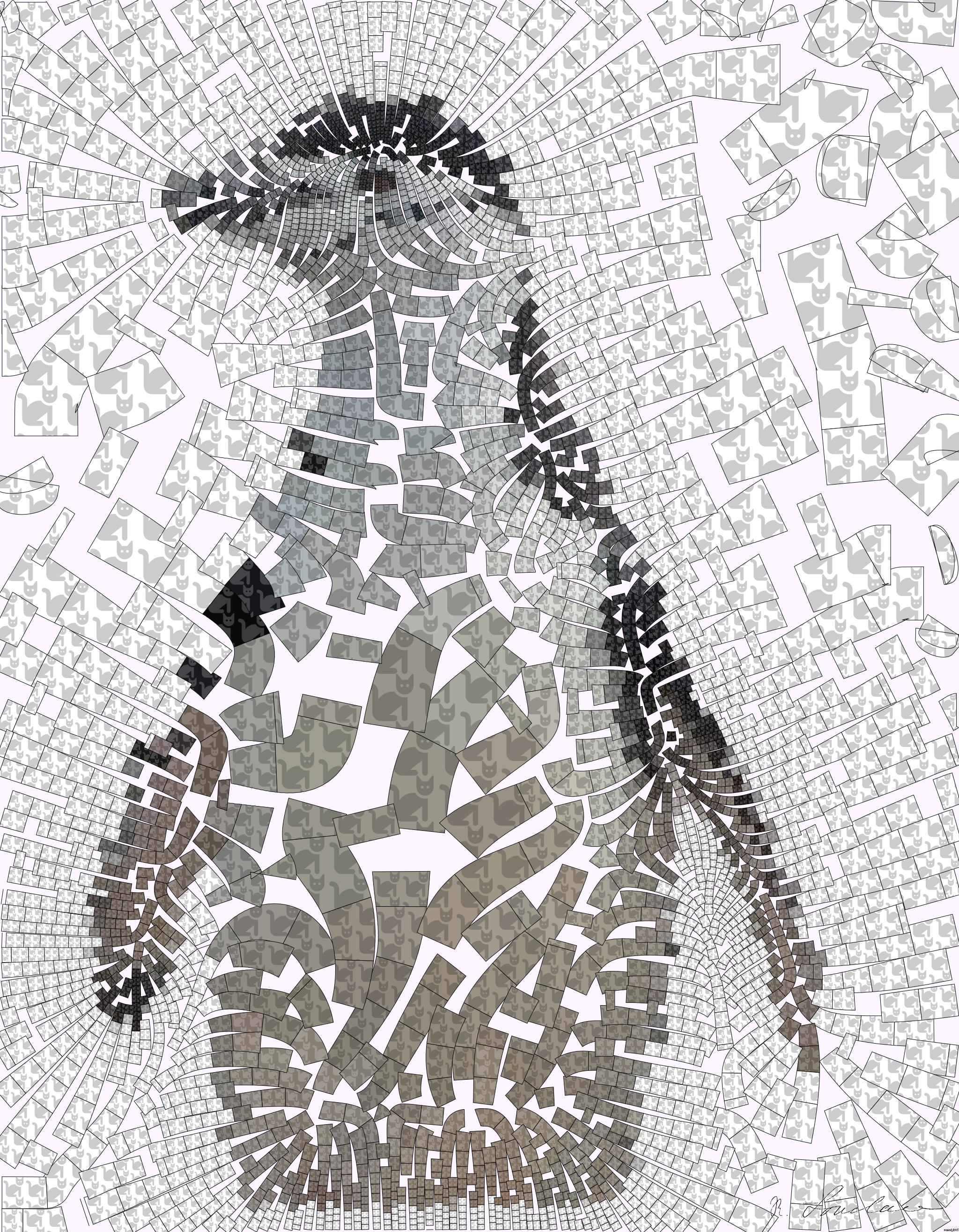 Drawn by bot ngBtLg9arHCjdYxNCnnTXT; art-flowy; selective focus photo of white and black penguin standing on stone AI Art