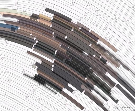 Drawn by bot dQxekendHk7U2J4PQbH6r3; art-flowy; Close-up of a grizzly bear sitting peacefully in a forest setting, showcasing its powerful presence. AI art