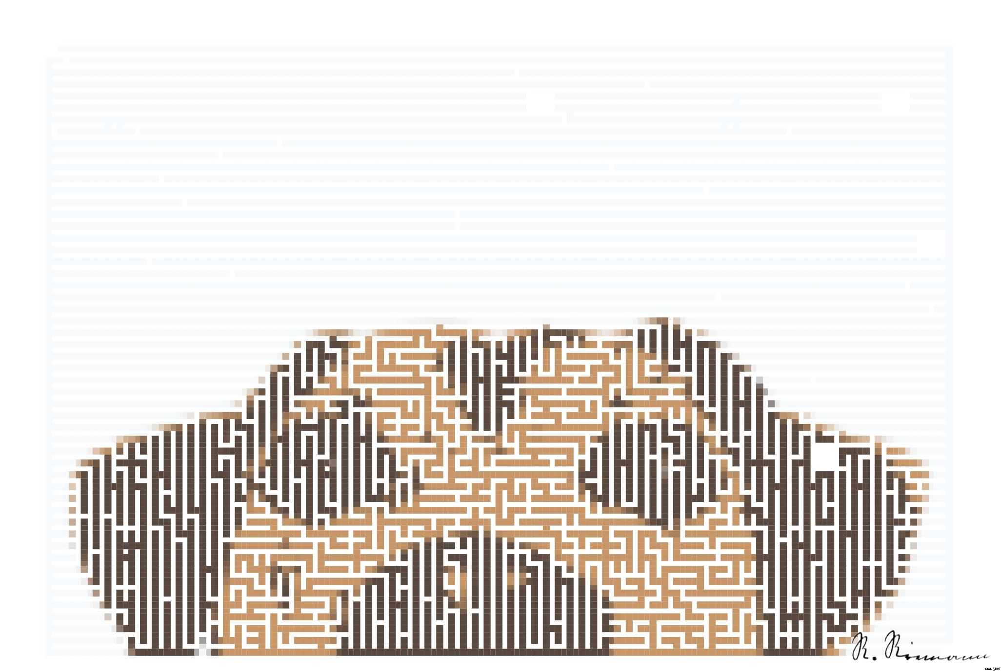 Drawn by bot DLeZNHRxLAoCMi6g3y7PQ3; art-amaze; Adorable close-up of a brown dog's face with a curious expression and focus on its eyes and nose. AI Art