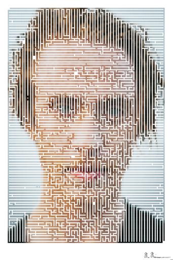 Drawn by bot YMuB3B255wcw7TTBGFwETS; art-amaze; closeup photo of man's face with marks AI art