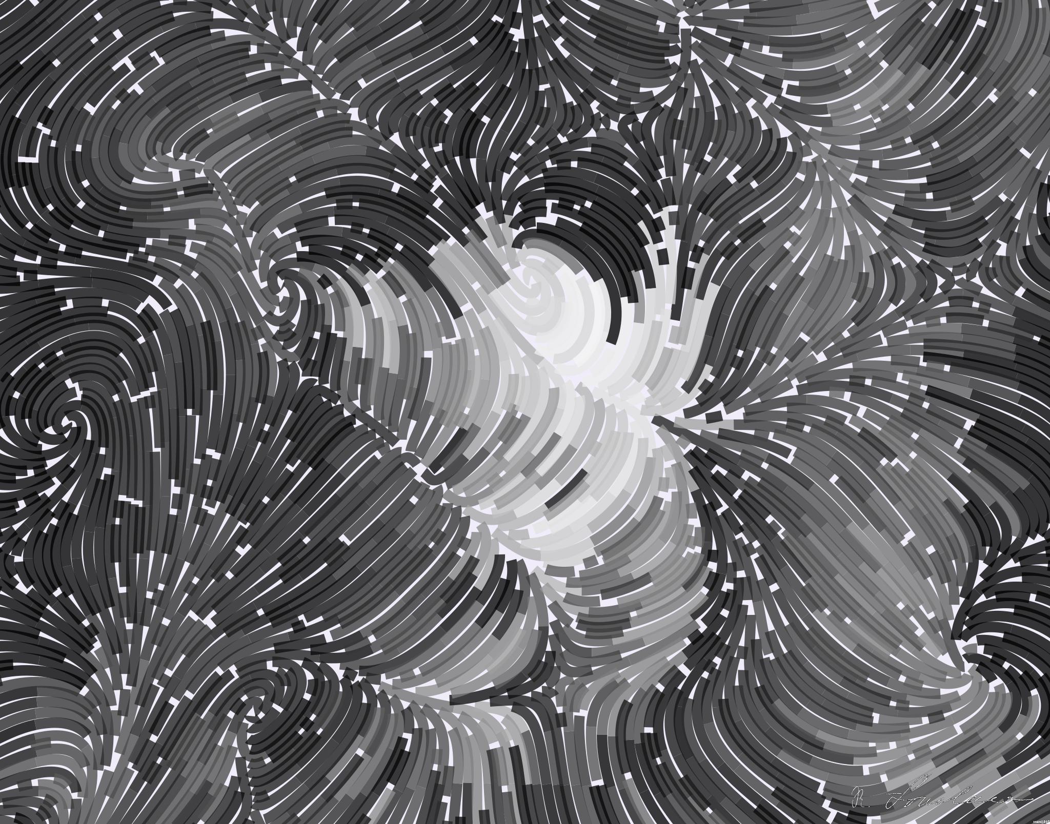 Drawn by bot 8Pd74ZGHVrY5EMiyyDP3Sy; art-flowy; Black and white portrait of a polar bear cub sheltered between its mother's paws. AI Art