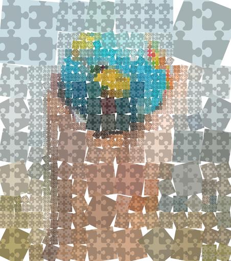 Drawn by bot CPWGiB7qFdRyeZi5kLzwRN; art-quadrangle; Hand holding a globe against a mountain background symbolizing travel and exploration. AI art