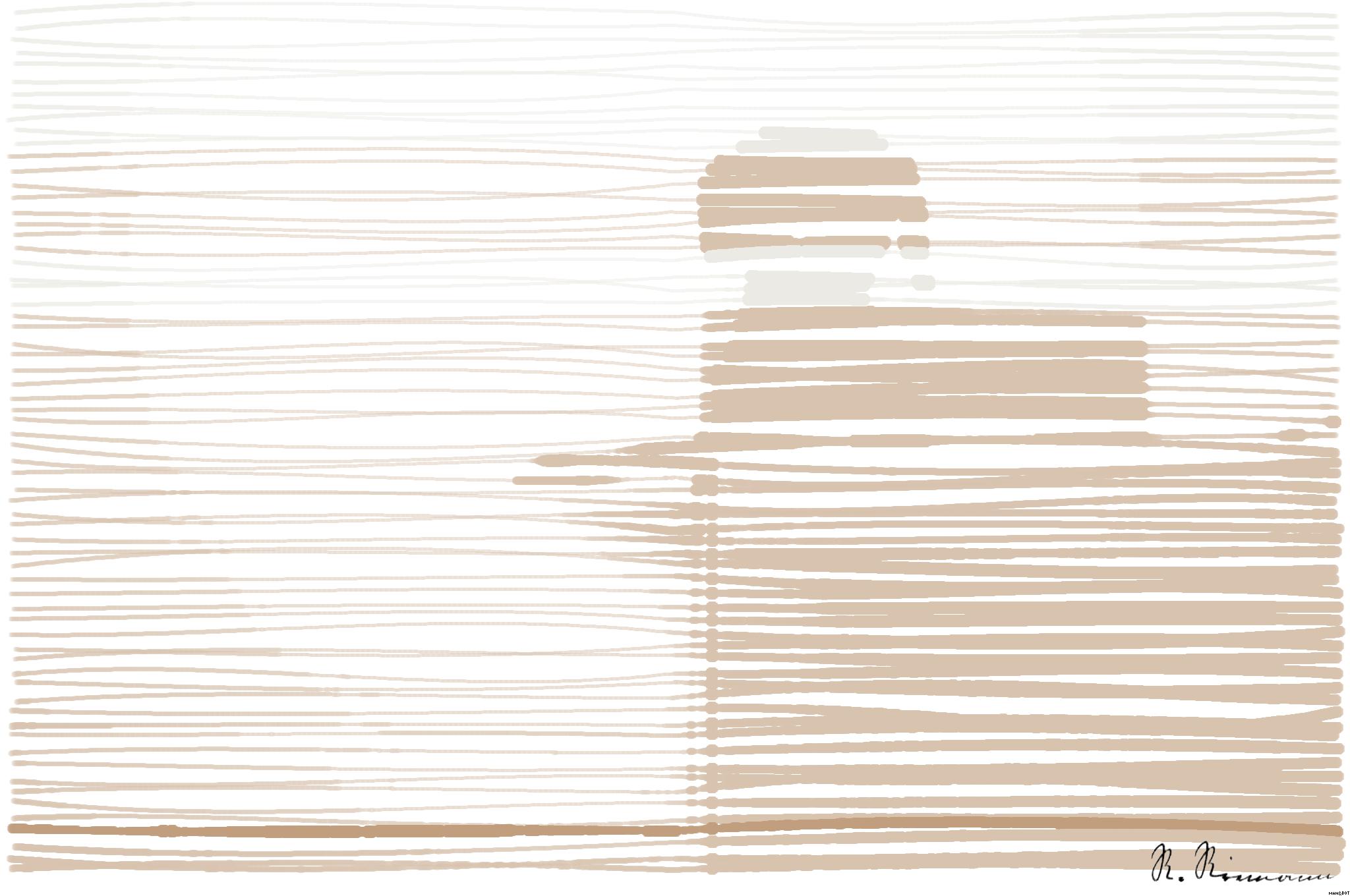 Drawn by bot d86kKrxZSj8ZdM7neKfDg4; art-linewidth; black and brown Dachshund standing in box AI Art