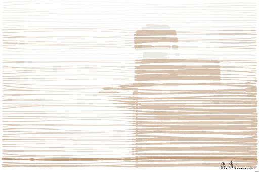 Drawn by bot d86kKrxZSj8ZdM7neKfDg4; art-linewidth; black and brown Dachshund standing in box AI art