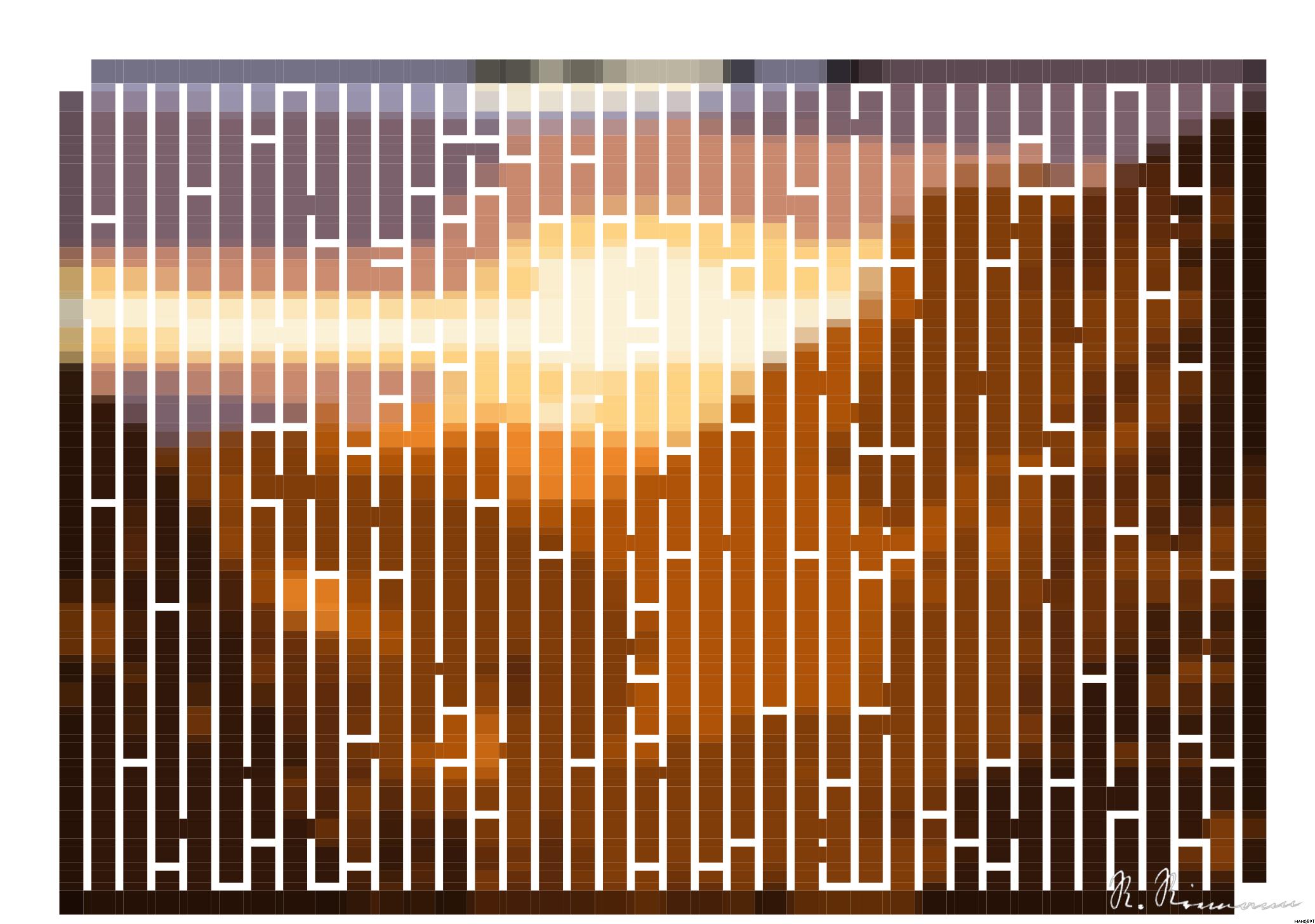 Drawn by bot Jkg63hhzFYPhdYcneHA9Kx; art-amaze; mountains and tree range during golden hour AI Art