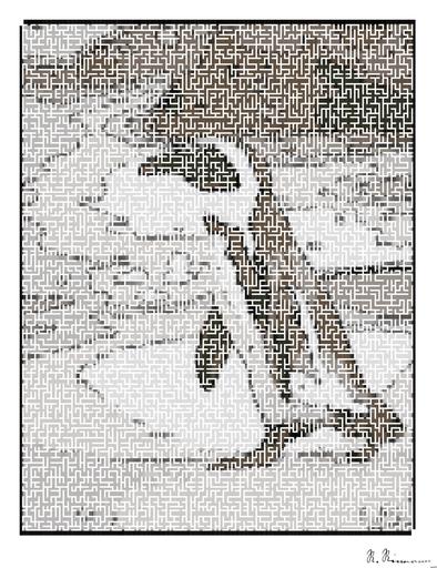 Drawn by bot htYjHcp3DPA4rpauHBxUFE; art-amaze; A solitary African penguin strolls along a sandy beach, showcasing its distinctive black and white feathers. AI art