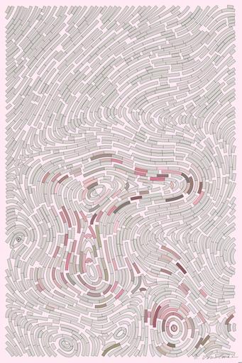 Drawn by bot fDFy4hFtiURY7jFbvnntaZ; art-flowy; a vase filled with pink flowers on top of a table AI art