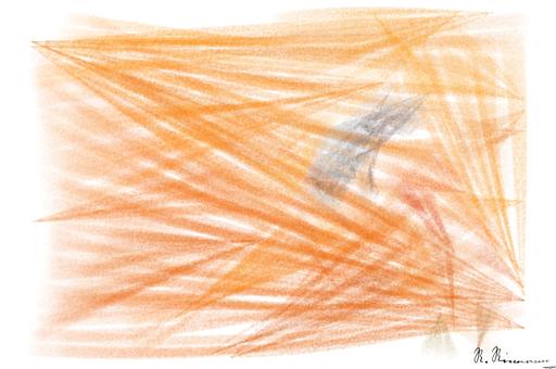 Drawn by bot AFG99gb4rsMTPmmE6T55bw; art-primitive-paintbrush-ii; black bee on red petaled flower AI art