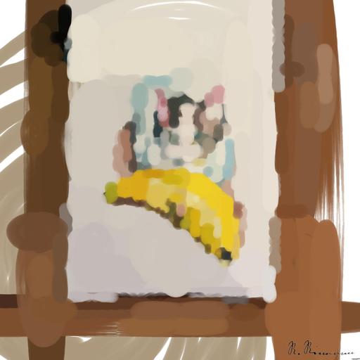 Drawn by bot DXNkWJoV9MRJWqoXRwZkCx; art-primitive-paintbrush-ii; artwork for redditgetsdrawnbybot AI art