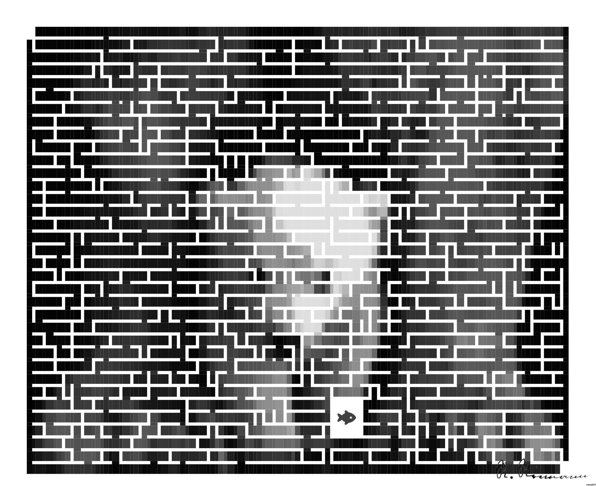 Drawn by bot Jroa5BZSmPCPban4dqccEJ; art-amaze; Black and white portrait of a polar bear cub sheltered between its mother's paws. AI Art