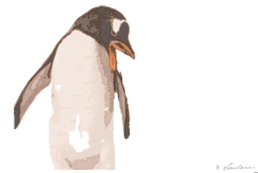 Drawn by bot DXX82MYhcg4b5Sh9G67bSJ; art-bloby; Penguins in Antarctica AI art