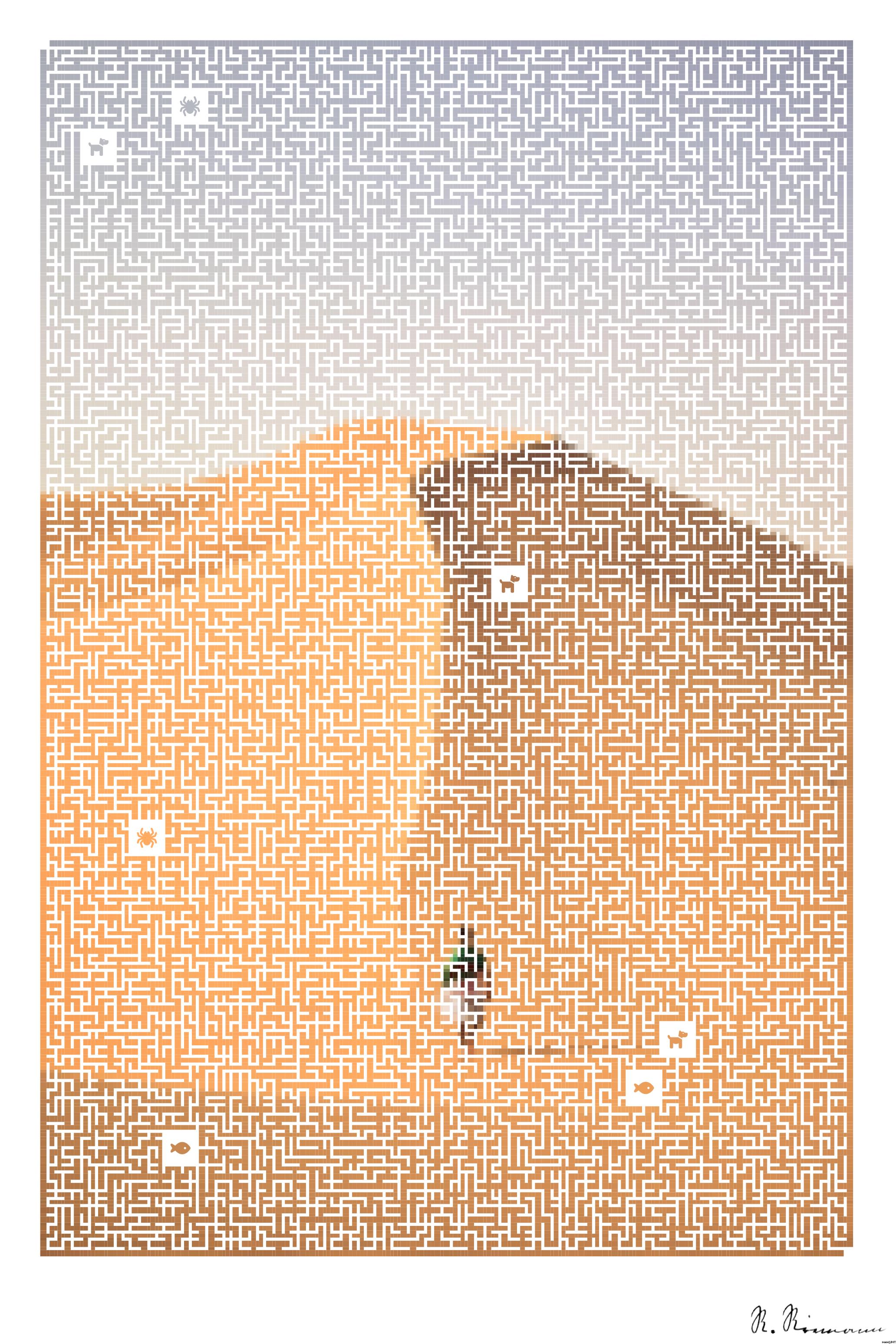 Drawn by bot NXfyMj4hr2xAXH5JNywbep; art-amaze; A lone traveler walking over the vast, golden sand dunes of the Sahara Desert in Algeria. AI Art