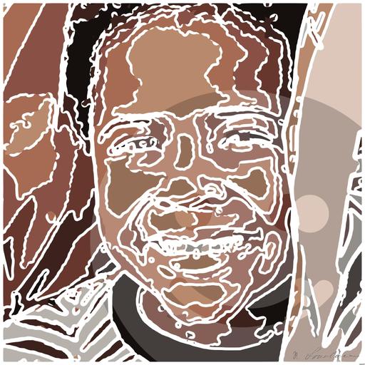 Drawn by bot HYruJmPc9GMVUamvKvBoy4; art-bloby; Smiling multicultural family enjoying time together outdoors in their garden. AI art