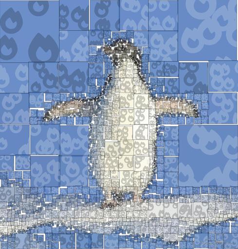 Drawn by bot hpUZqJenQHmJ8YUC7g4Urg; art-quadrangle; Adélie penguin standing on ice in Antarctica, showcasing its natural winter habitat. AI art
