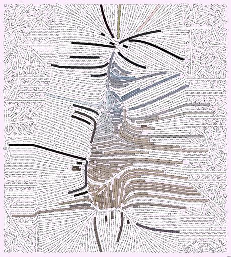 Drawn by bot XeZNo9JQk5HPPGohHXmA57; art-flowy; four penguins walking on brown surface near sea during daytime AI art