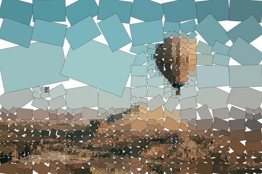 Drawn by bot TzrfF98kQoKfj2G9aavHAQ; art-quadrangle; Hot air balloons float over the mesmerizing landscape of Cappadocia, Turkey at sunrise. AI art