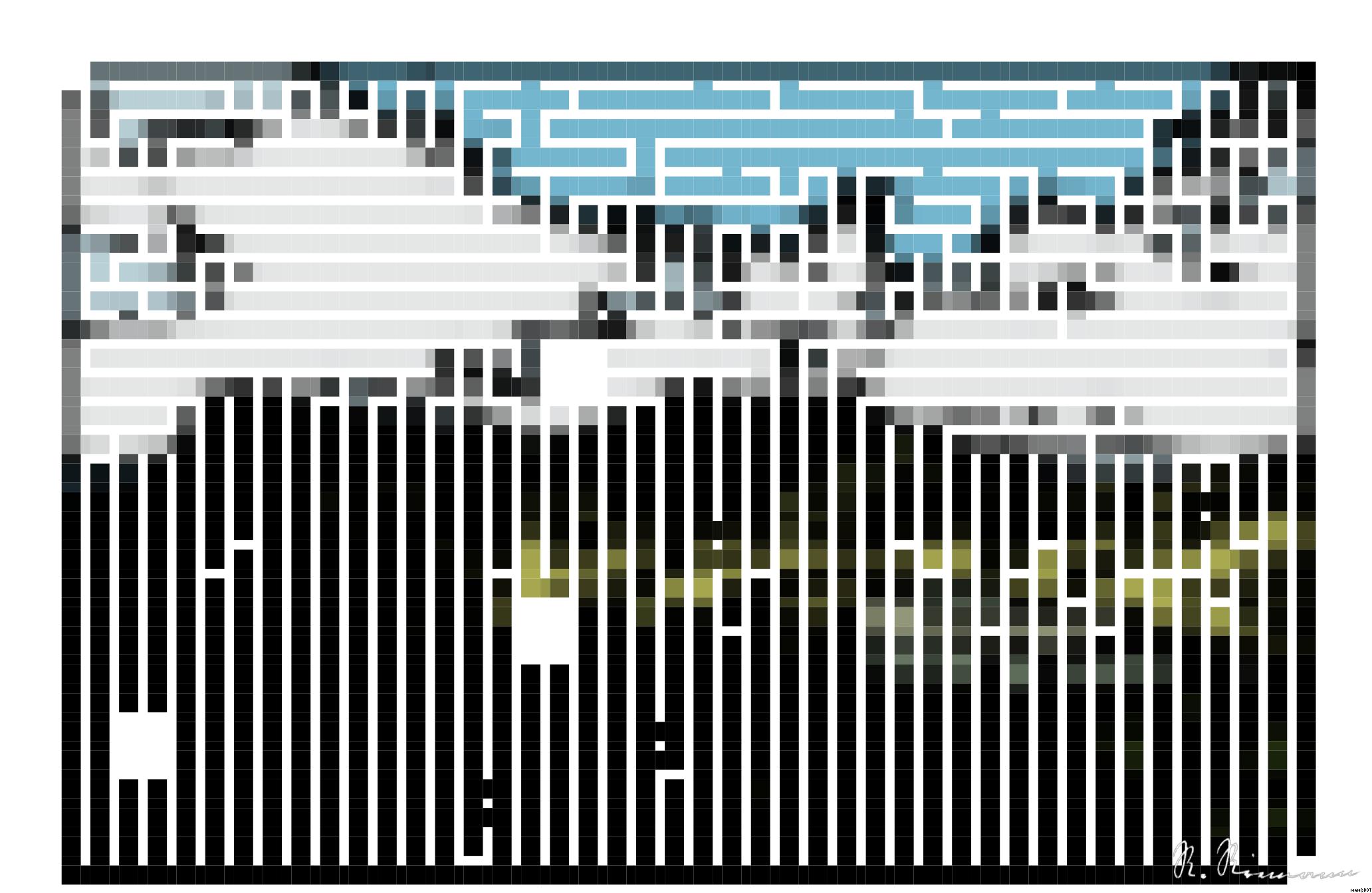 Drawn by bot Xwj39XqDt7Wdb8Lj7cWKxW; art-amaze; body of water on mountain AI Art