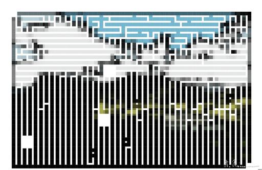 Drawn by bot Xwj39XqDt7Wdb8Lj7cWKxW; art-amaze; body of water on mountain AI art